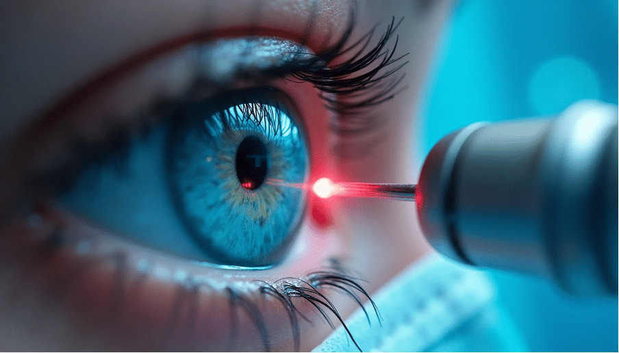 laser operation for eyes